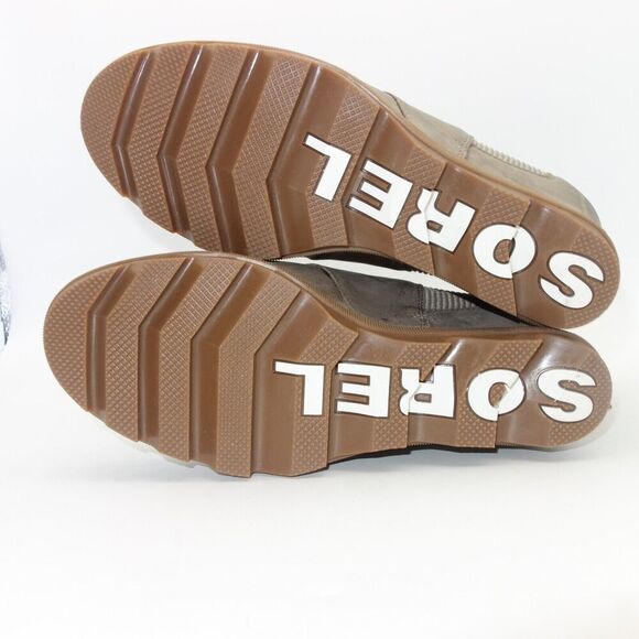 NEW Sorel Joan of Artic Chelsea Wedge II Boots Shoes Khaki Brown Women's 10 - Picture 7 of 8